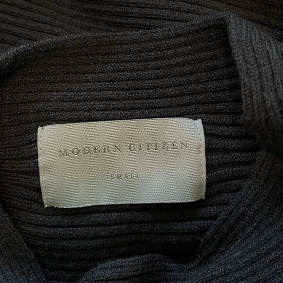 Modern Citizen Womens Lou Ribbed Mock Neck Sweater Size S Gray Capsule Lagom - Picture 4 of 6